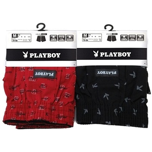 トランクス size M PLAYBOY 綿100% 2枚セット メンズ ウエスト76-84cm ①