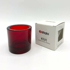 ● イッタラ iittala マリメッコ marimekko キビ kivi キャンドルホルダー レッド votive 80mm red 北欧雑貨 フィンランド 箱付