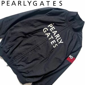【送料無料】Pearly Gates パーリーゲイツ　ナイロンジャケット スター　星　メンズ　ブルゾン　ゴルフ　5 L ロゴ　防風　防寒