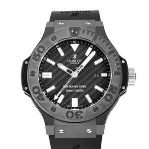 ウブロ HUBLOT ビッグバン キング ブラックマジック 322.CM.1770.RX ブラック文字盤 中古 腕時計 メンズ