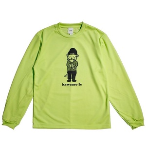 ale (アレ) KAWAUSO L/S プラクティス シャツ (3L) LIME | soccer futsal サッカー フットサル ライム プラシャツ 長袖 カワウソ