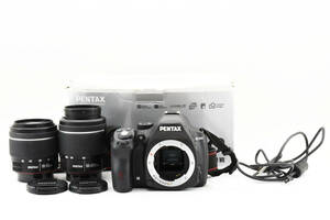 3352 【並品】 Pentax K-50 Digital SLR Camera 18-55mm 50-200mm Lens ペンタックス デジタル一眼レフカメラ AFズームレンズ 0224