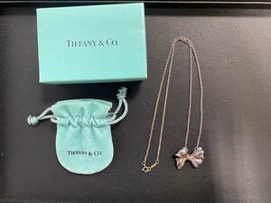 TIFFANY&Co ティファニー ネックレス 925刻印　シルバー SILVER リボン