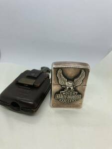 ZIPPO ジッポ ハーレー HARLEY-DAVIDSON / ライター 喫煙グッズ 喫煙具　革ケース付　c60/11c