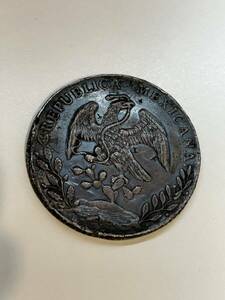 メキシコ 1887年 貿易銀貨 8レアル銀貨 大型 外国コイン 硬貨 古銭 アンティーク 現状品 送94or370