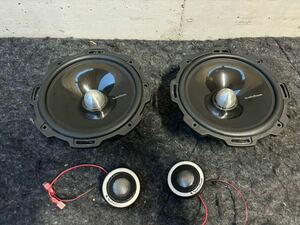  ☆⑥訳有 ロックフォード スピーカー ツイーター ２個セット 16.5㎝ 動作確認済み T2652-S Rockford Fosgate 100ｗ200ｗ4Ω中古オーディオ