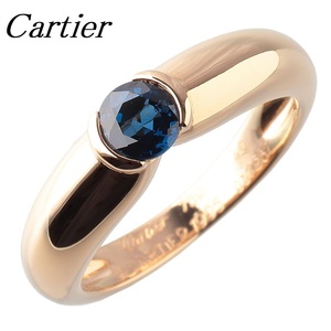 カルティエ サファイア リング シェリー #49 750YG 新品仕上げ済 CARTIER【13322】