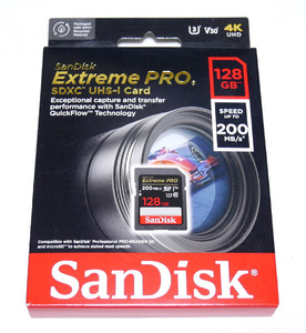 新品 SanDisk Extreme Pro 128GB サンディスク エクストリーム プロ SDSDXXD-128G-GN4IN 128 SDカード SDXC 200MB/s