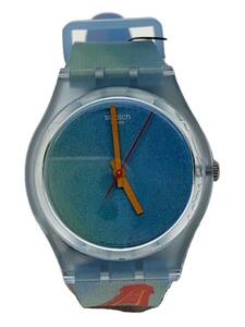 SWATCH◆クォーツ腕時計/アナログ/-/BLU