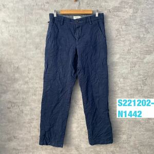 DOCKERS ネイビー チノパンツ W31 実寸33in 39898-0005 USA 海外輸入 古着 S221202-N1442