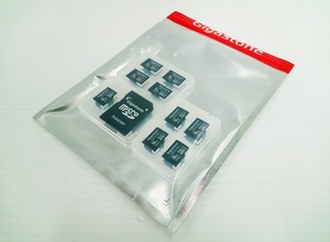 下松)【未使用】Gigastone マイクロSDカード 16GB SDアダプタ付き 9点 ◆N2403044 MC17A