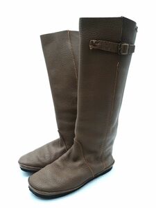 KOOS コース レザー フラット ロング ブーツ size38（24.0cm位）/モカ ◆■ ☆ djc3 レディース