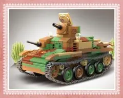 【レゴ互換】 92式重装甲戦車 ミリタリーブロック 模型 ガルパン ミニフィグ