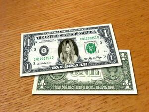 アヴリル・ラヴィーン/Avril Lavigne/本物米国公認1ドル札紙幣4