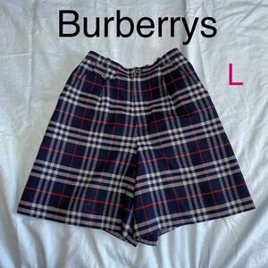 Burberrys バーバリー L キュロット スカート ショートパンツ ハーフパンツ ボトムス ノバチェック ヴィンテージ