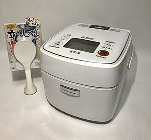 三菱電機 IHジャー炊飯器 備長炭 炭炊釜 3.5合炊き ピュアホワイト NJ-SE06(中古品)