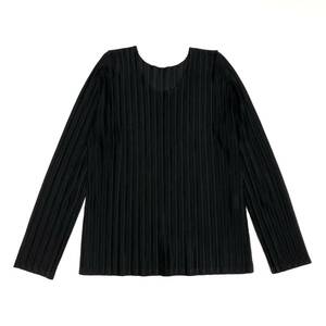 PLEATS PLEASE プリーツプリーズ ISSEY MIYAKE イッセイミヤケ RIB PLEATS BASICS カットソー PP55-FK111 デザイナーズ 日本製 サイズ3