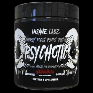 ★在庫一掃セール！サービス価格品！★国内未発売★爆裂覚醒プレワークアウト！ Insane Labz psychotic black 35回分 グミキャンディ味★