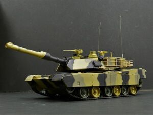 【赤外線バトルシステム付 対戦可能 塗装済み完成品 】Heng Long 3816-1/2　2.4GHz 1/24 アメリカ軍 M1A2 エイブラムス