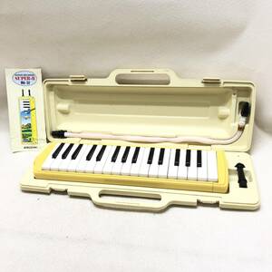 ♪SUZUKI スズキ MA-32 MPC-32A MELODION ALTO 鍵盤ハーモニカ ピアニカ 鍵盤楽器 楽器 音楽 演奏 学校 イエロー 現状品♪K23592