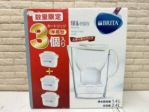 三24☆【未使用保管品】BRITA ポット型浄水器 ブリタ スターターパック 欠品あり カートリッジ1点☆