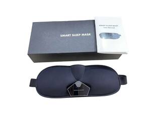 ☆【動確】SMART SLEEP MASK アイマスク アイピロー EMS低周波 快眠 不眠 導入 ブラック 黒 Bタイプ充電式 箱、説明書付 