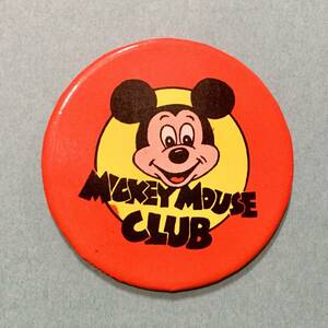 ミッキーマウス クラブ 缶バッジ 1980