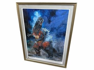 新品 未使用品 ファイナルゴジラ ジークレー ピエゾグラフ 複製原画 高荷義之 GODZILLA イラスト サイン入り コレクション 本体 インテリア