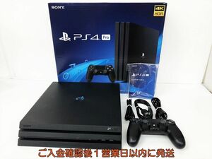 【1円】PS4Pro 本体 セット 1TB ブラック SONY PlayStation4 Pro CUH-7200B 動作確認済 プレステ4プロFW7.02 DC05-925jy/G4