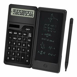 【特価】 12桁 Lｅｆｏｎ 計算機＆電子メモパッド2ｉｎ1 オフィス、学生、仕事用 ワンタッチ消去 電池式 電卓付き電子メモ