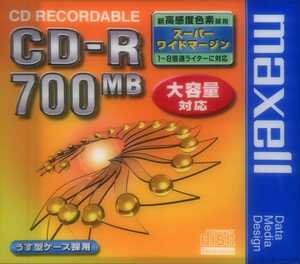 日立マクセル maxell　低速メディア　データ用CD-R　CD-R80XL.C1P　原産国 日本　700MB　未開封新品