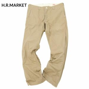 H.R.MARKET ハリウッドランチマーケット 通年★ スラックス チノ パンツ チノパン Sz.4　メンズ 日本製 ベージュ　C4B01785_4#R