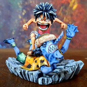 ルフィVSアーロン　リペイント/ワンピース/ワールドコレクタブルフィギュア/ログストーリーズ/ワーコレ/WCF/ ONEPIECE figure repaint