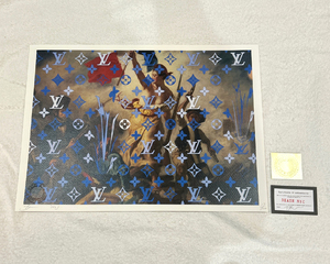 DEATH NYC ドラクロワ「民衆を導く自由の女神」ヴィトン LOUISVUITTON 世界限定100枚 ポップアート アートポスター 現代アート KAWS Banksy