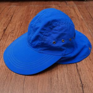 L.L.Bean L/青　サンシェード　ロングビル　キャップ　帽子　usa製