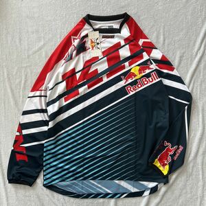 KINI RED BULL VINTAGE SHIRT RED/BLUE XLサイズ レッドブル オフロードシャツ メッシュ A50704-7