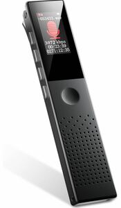 ボイスレコーダー 小型 【64GB大容量&3072kbps音質】 ICレコーダー Bluetooth5.2技術ENCデュアルマイクノイズリダクション 