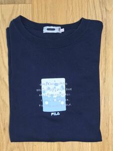 FILA フィラ Tシャツ　綿シャツ　レディース　L ネイビー　送料無料