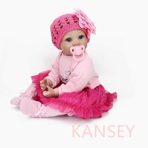 リボーンドール リアル 赤ちゃん人形 トドラードール ベビードール 55cm 高級 かわいい 衣装・おしゃぶり付き チュールスカート