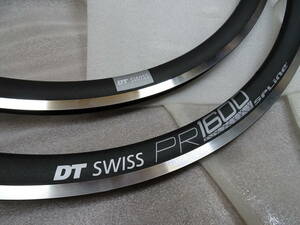 新品 DT Swiss PR1600 Spline 24H　前後ペア ７００C リムブレーキ専用 チューブレスレディ リム