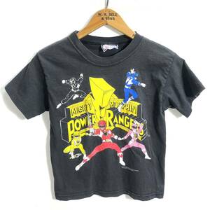 ■子供用 90s 90年代 USA製 ビンテージ Spin Offs Power Rangers パワーレンジャー シングルステッチ 半袖 Tシャツ 10/12 キッズ 戦隊物■ 