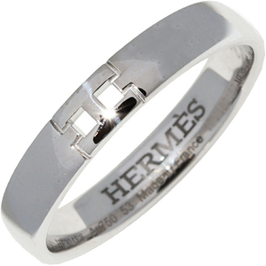 エルメス 指輪 K18WG エヴァーヘラクレス ウェディングリング 幅3.5ミリ H119854B 00053_