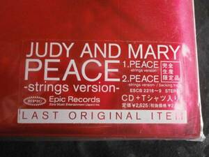 新品未開封 完全生産限定品 CD+Tシャツ JUDY AND MARY PEACE ピース ジュディーアンドマリー YUKI 恩田快人 TAKUYA 五十嵐公太