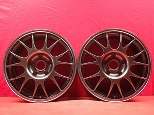 2本組 中古ホイール 鍛造 軽量 BBS RE RE776 8.5J 18インチ PCD130 5穴 +56 ハブ71.5 ja18