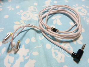 切り込み入 MMCX IE900 IE600 IE300 オーグライン+pt 撚り線 + ALO SXC Cryo 24awg 4.4mm5極 L字 ロジウムメッキ FURUTECH AKG N30 N5005