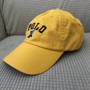 [服飾] 帽子「POLO RALRH LAUREN：イエロー キャップ」 ONE SIZE 59cm ポロ・ラルフローレン ファッション小物