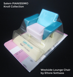 ＜Sottsass Collection＞Salem PIANISSIMO Knoll Collectionミニチュア椅子＿ウエストサイドチェア＿エットーレ・ソットサス