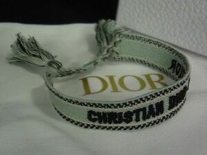 ■新品■未使用■ Christian Dior ディオール J’ADIOR ミサンガ ブレスレット 腕輪 アクセサリー レディース グリーン系 AJ8744アZ