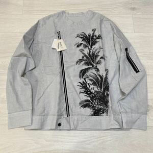 ベータメン　麻綿シャツ素材　ライダース型シャツジャケット　サイズL　定価49000円 