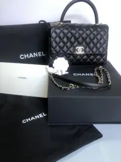 CHANEL ココハンドル ミニ キャビアスキン マトラッセ